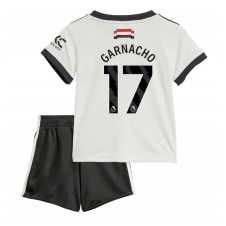 Manchester United Alejandro Garnacho #17 Tredjedraktsett Barn 2024-25 Kortermet (+ korte bukser)